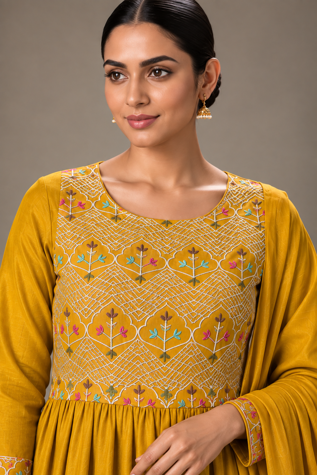 SYLE Noor — Yellow Anarkali