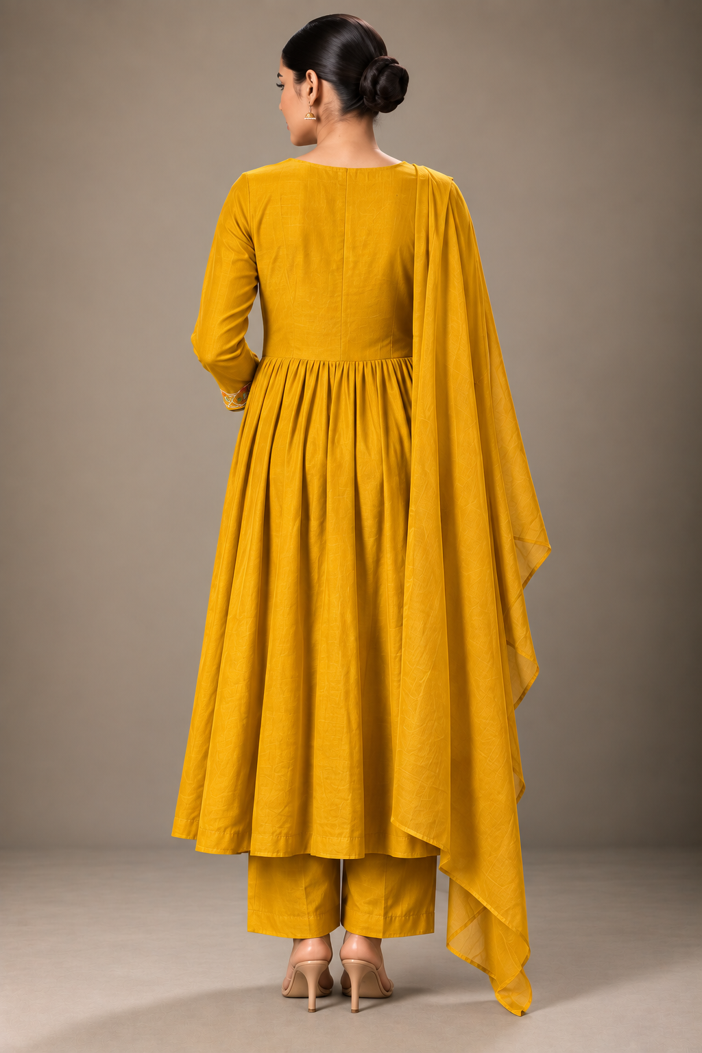 SYLE Noor — Yellow Anarkali